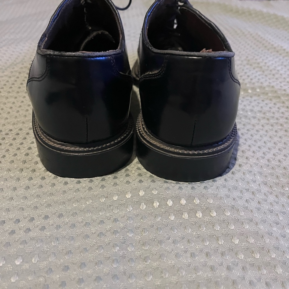Carlo Morandi Black Leather Oxford‎ Dress Shoes Size 7 Made In Italy - Picture 5 of 6